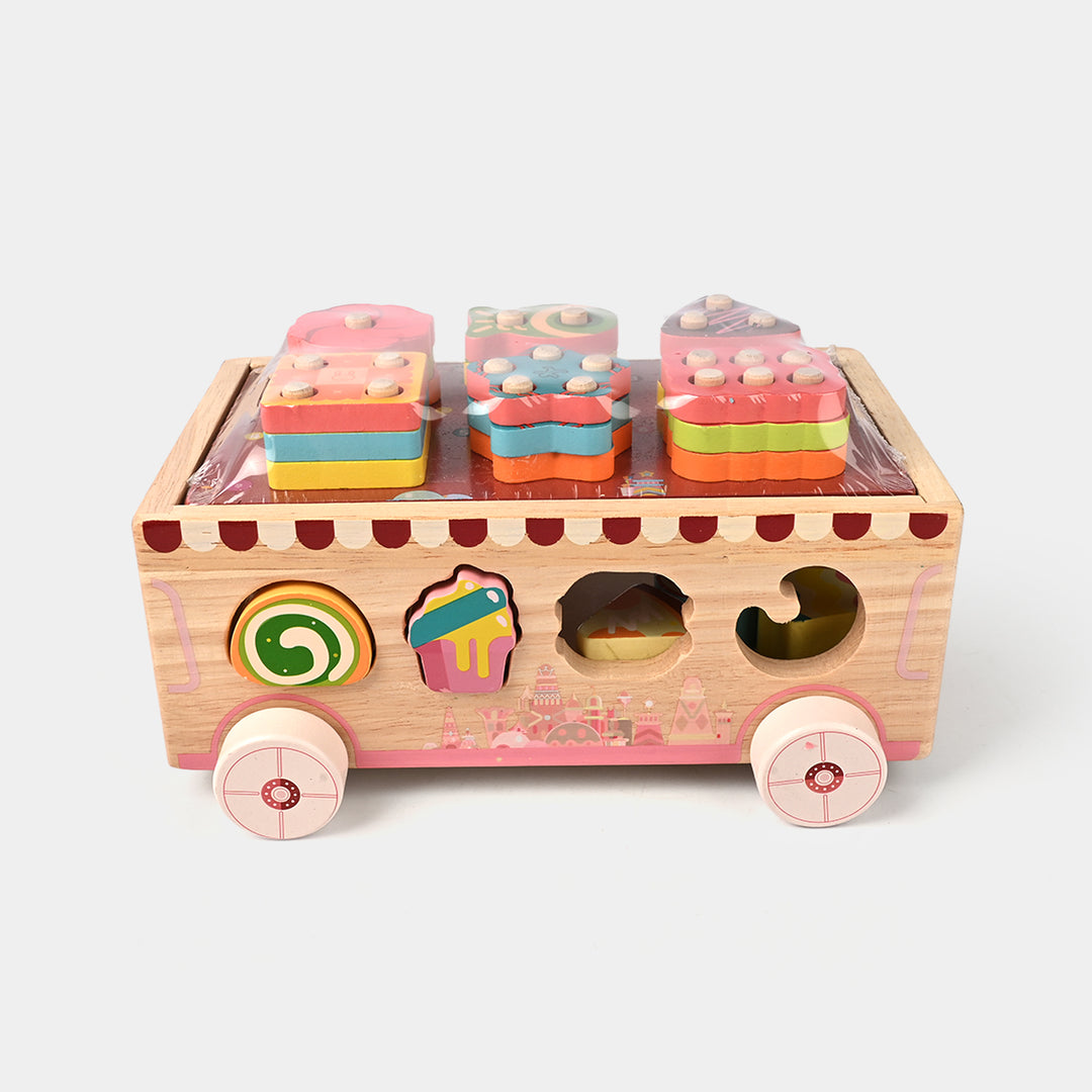 Ice Cream & Dessert Car Wooden Toy