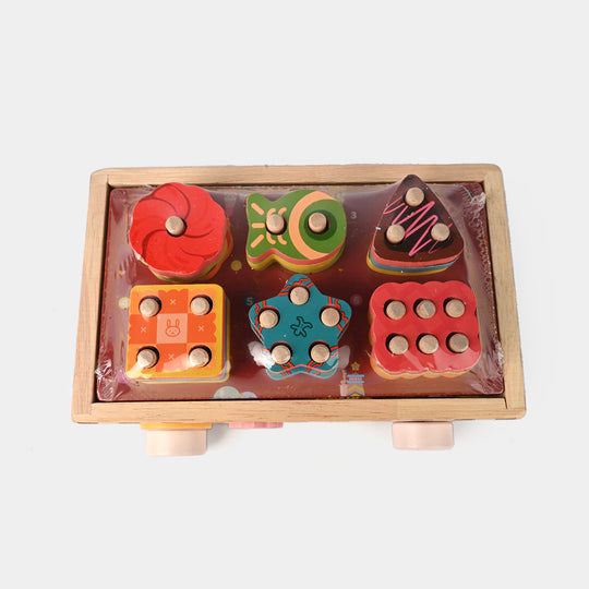 Ice Cream & Dessert Car Wooden Toy