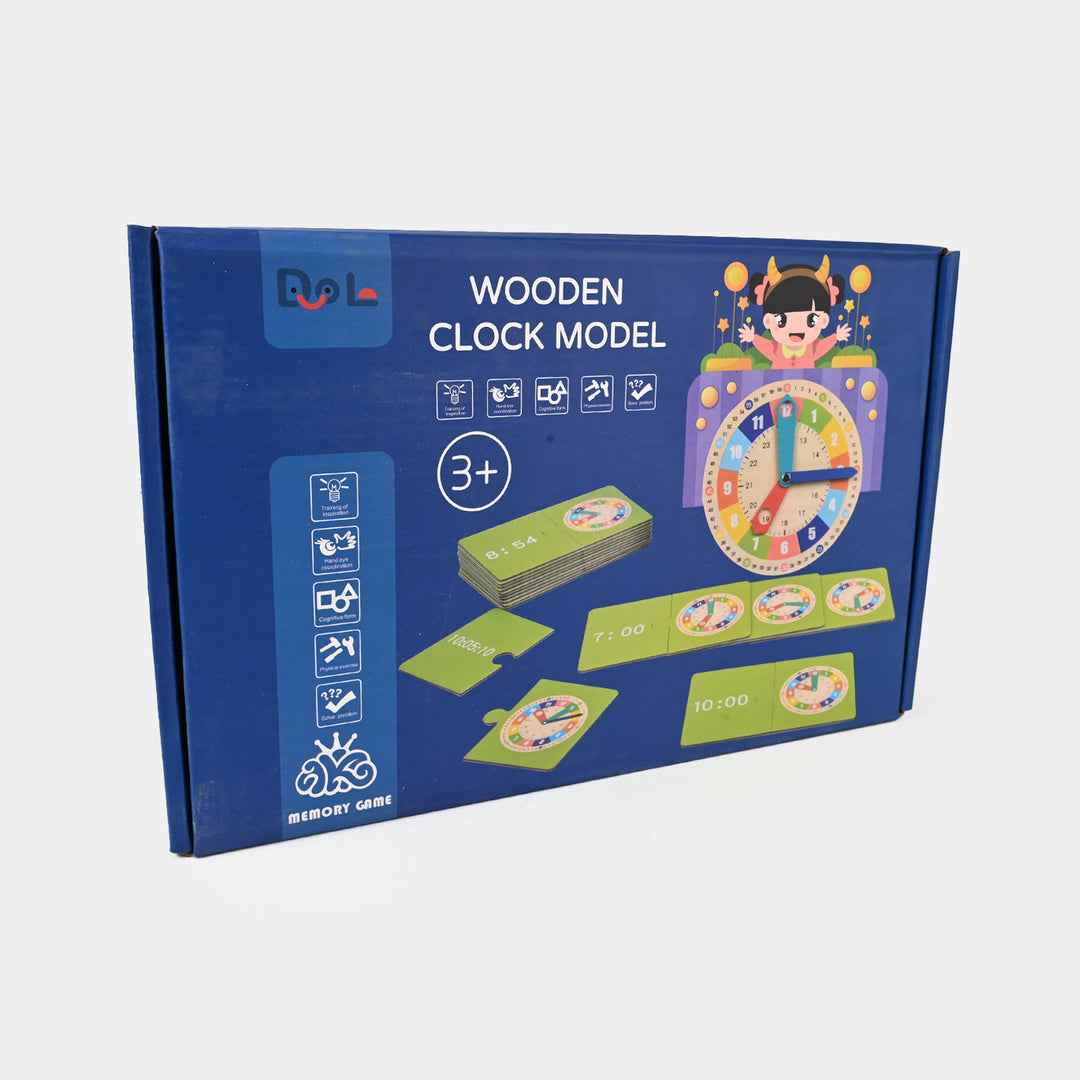 Education Toys Digital Clock Time Learning Matching Kit Board Game