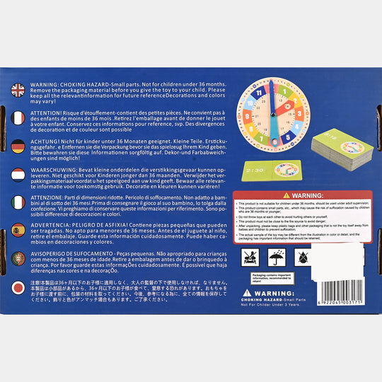 Education Toys Digital Clock Time Learning Matching Kit Board Game