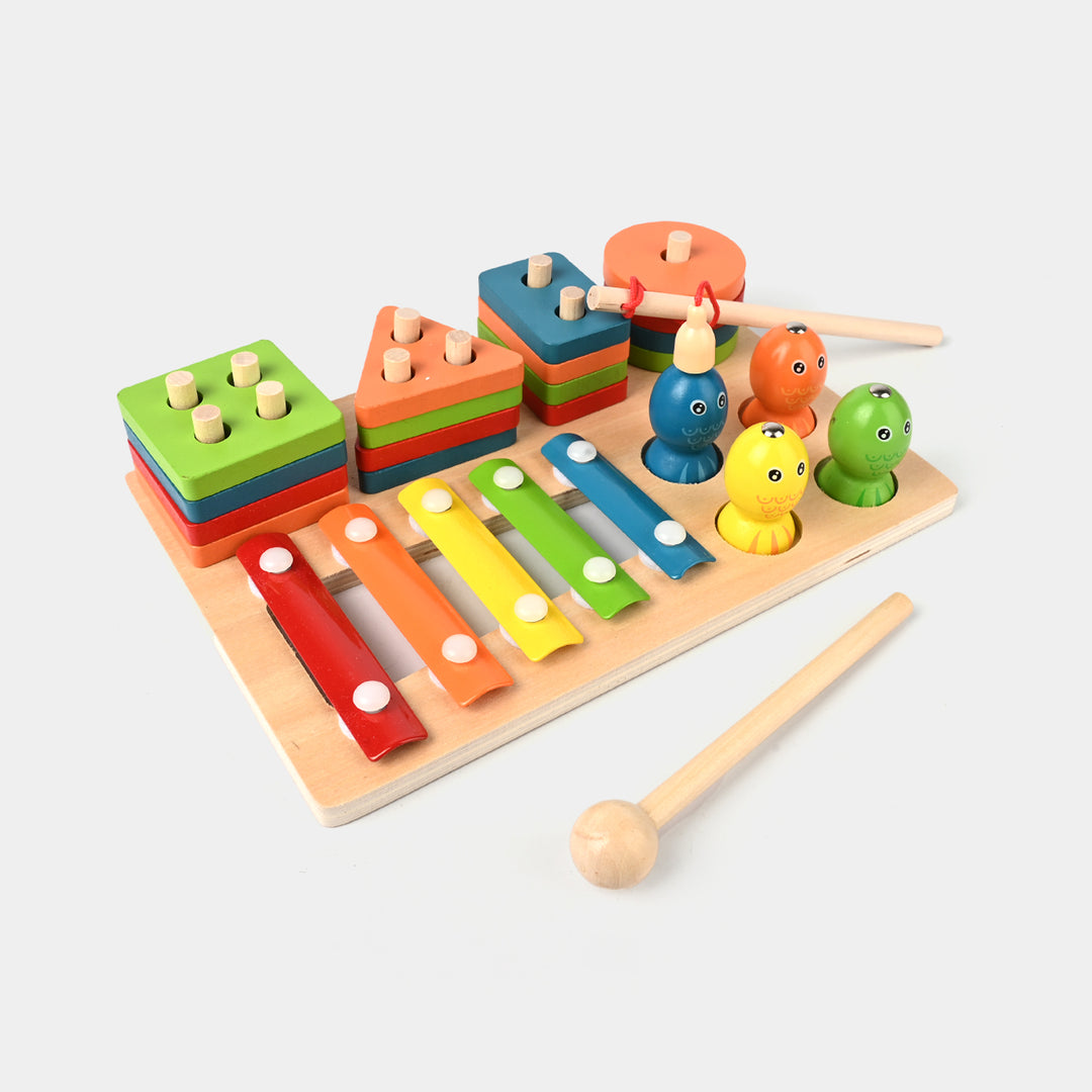 Wooden  Puzzle 3 in 1 Column Set