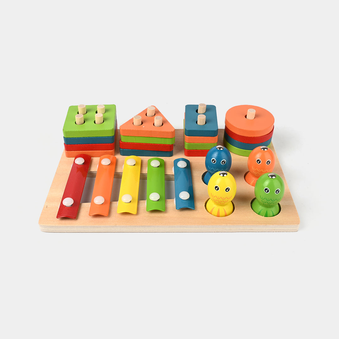 Wooden  Puzzle 3 in 1 Column Set