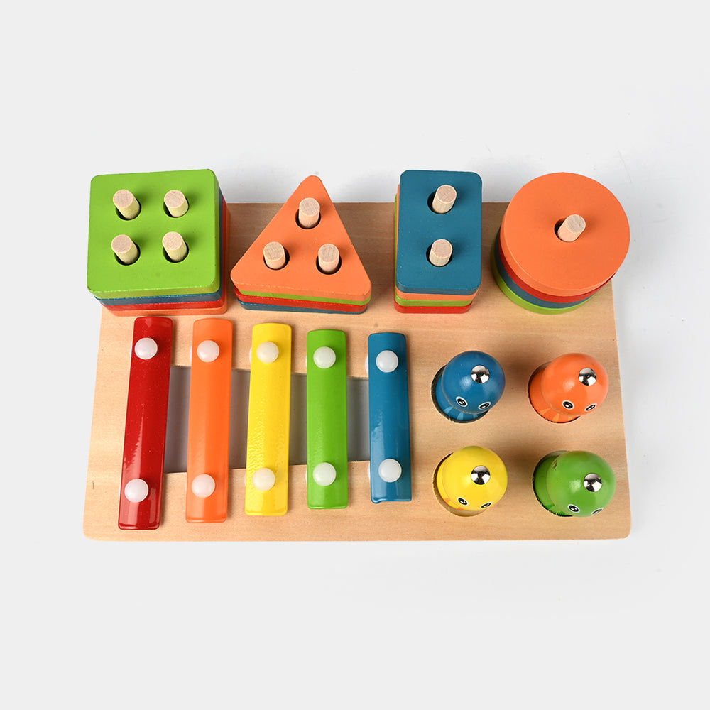 Wooden  Puzzle 3 in 1 Column Set