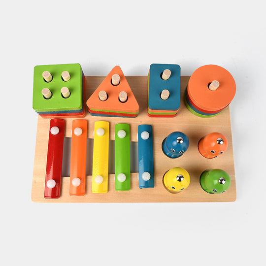 Wooden  Puzzle 3 in 1 Column Set