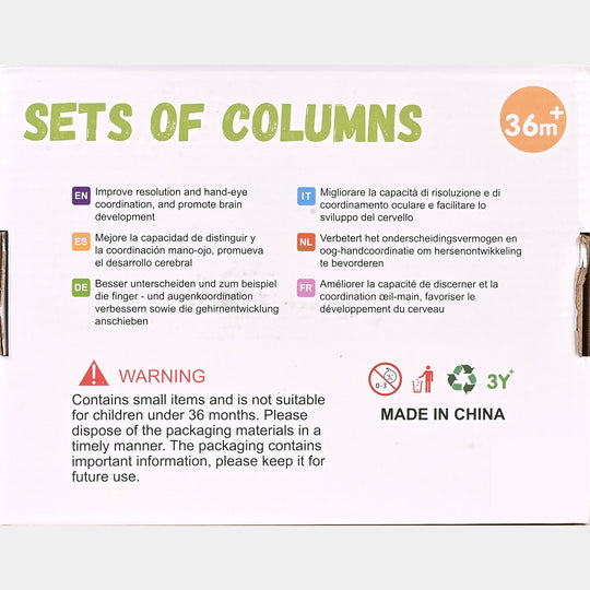 4 in 1 Sets Of Columns Wooden Toys