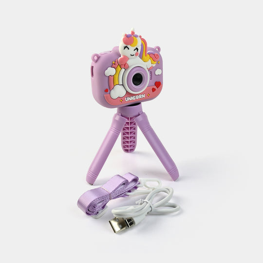 Cartoon Digital Camera with Tripod for Kids