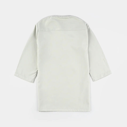 Infant Boys Poly Viscose Kurta Pajama (Lurex Dots)-P.Green