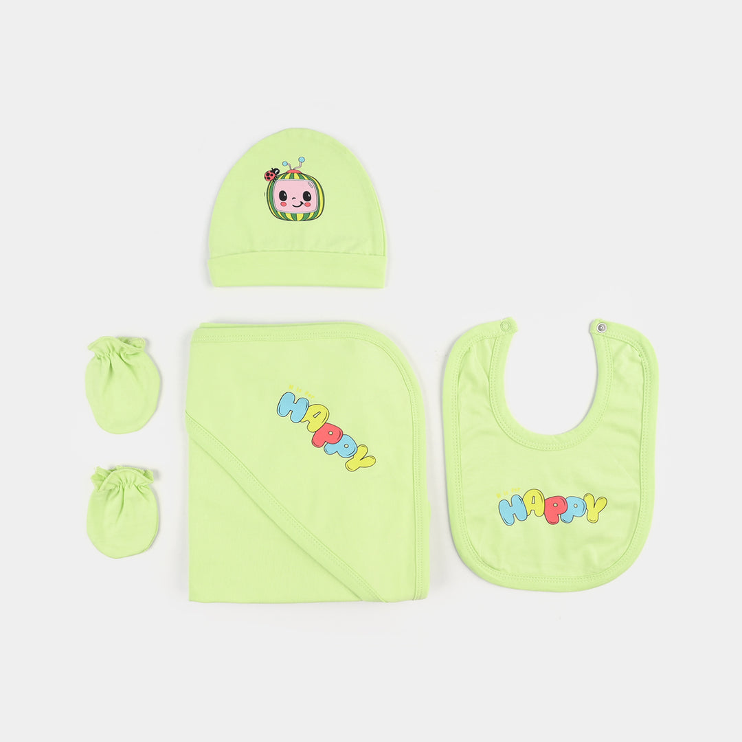 6 Piece Boys Cotton Jersey Set-Light Green