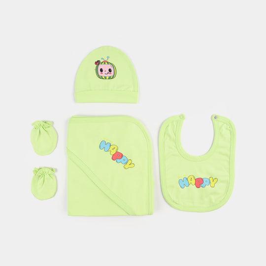 6 Piece Boys Cotton Jersey Set-Light Green