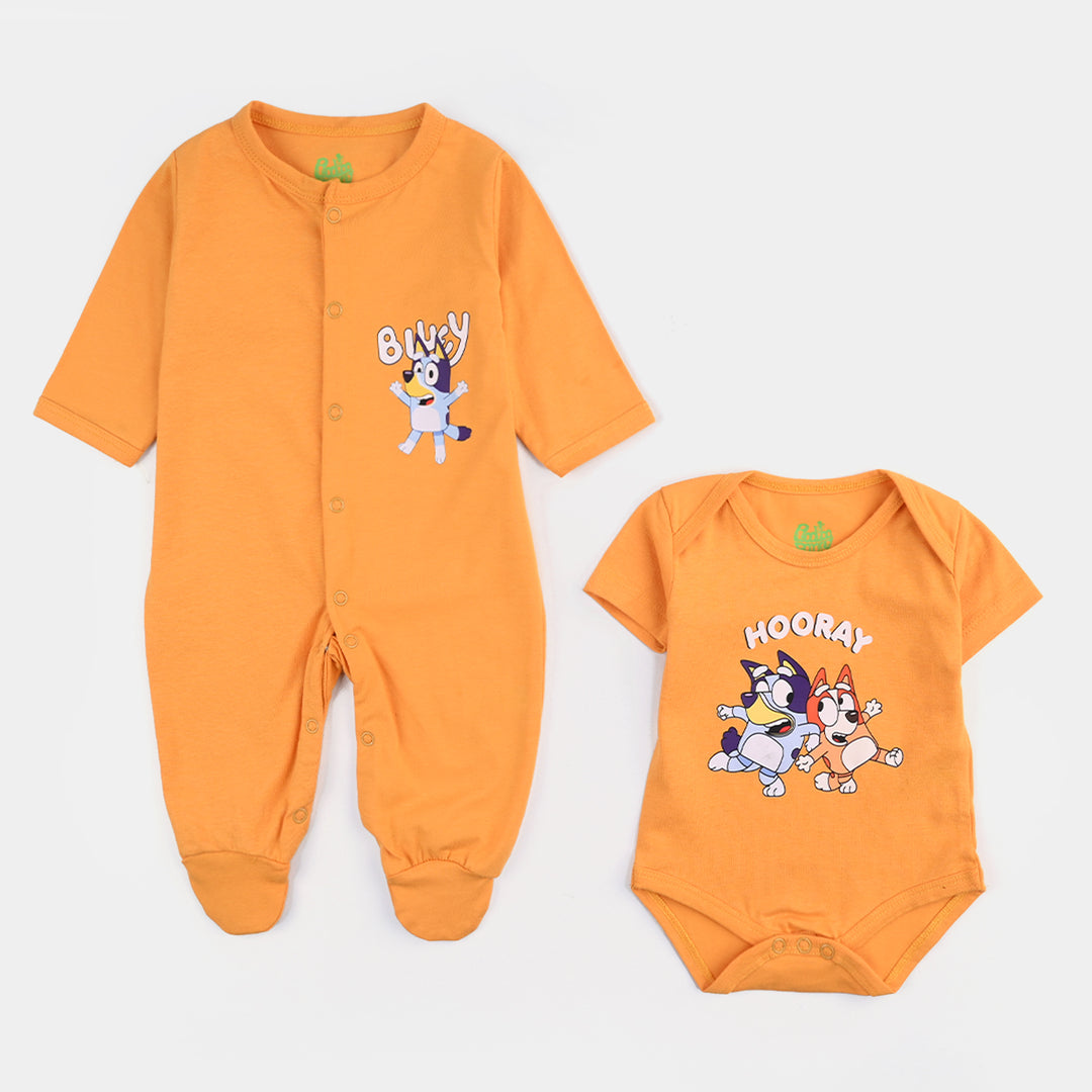 6 Piece Boys Cotton Jersey Set-Yellow