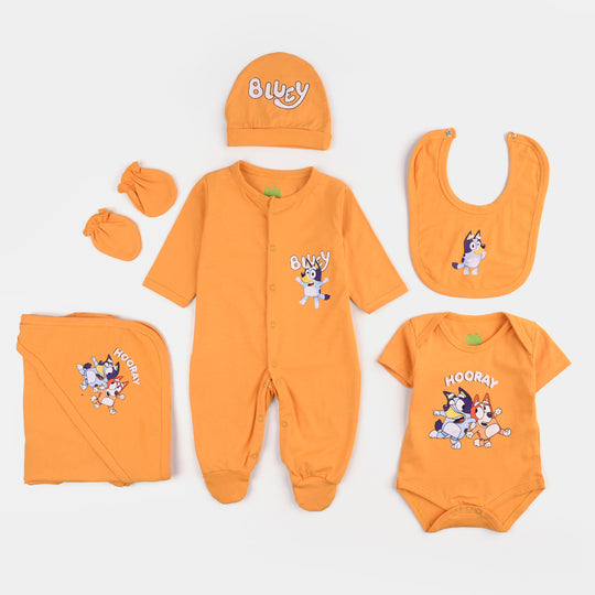 6 Piece Boys Cotton Jersey Set-Yellow