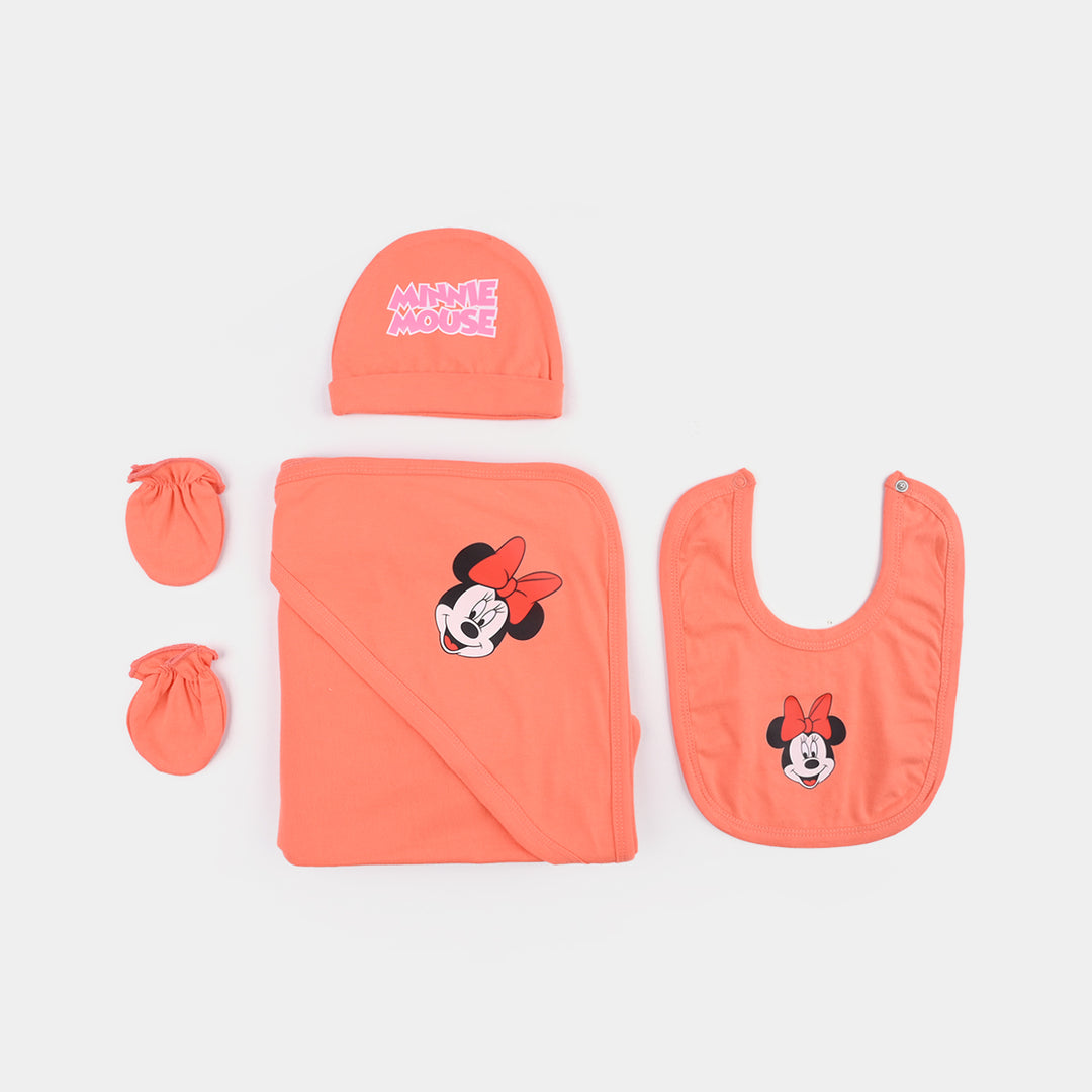 Girls Cotton Jersey Set 6PCs - Orange