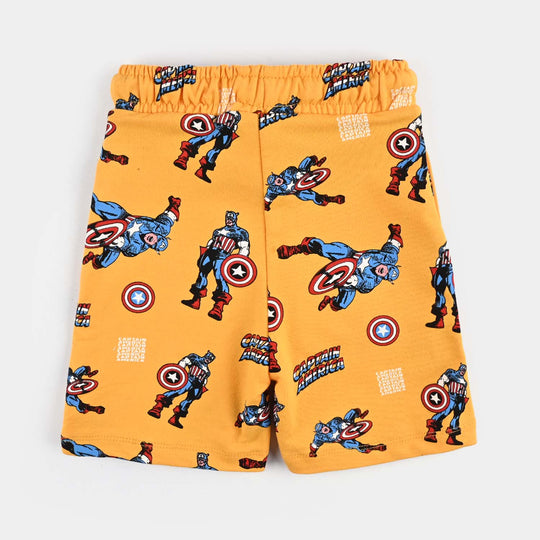 Boys Cotton Terry Short-Yellow