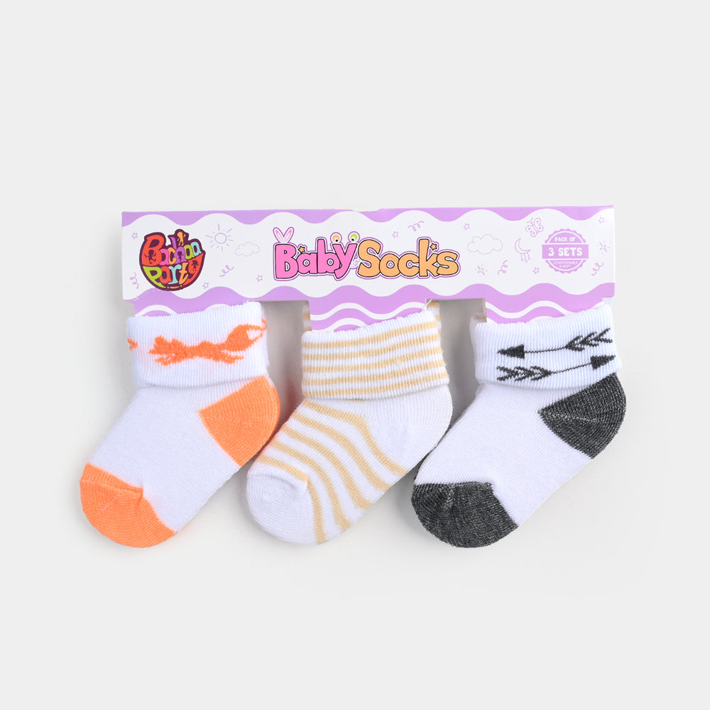 BABY SOCKS PACK OF 3 6-12 |M 2