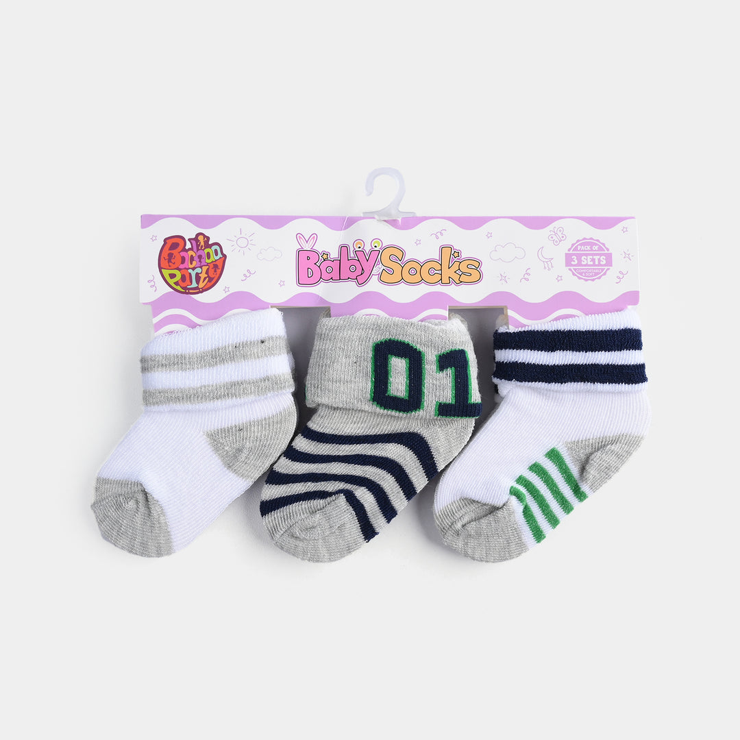 BABY SOCKS PACK OF 3 6-12 |M 15
