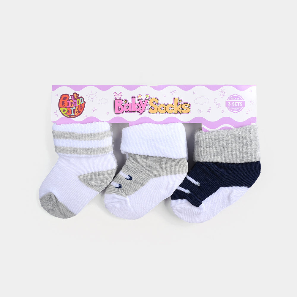 BABY SOCKS PACK OF 3 6-12 |M 17