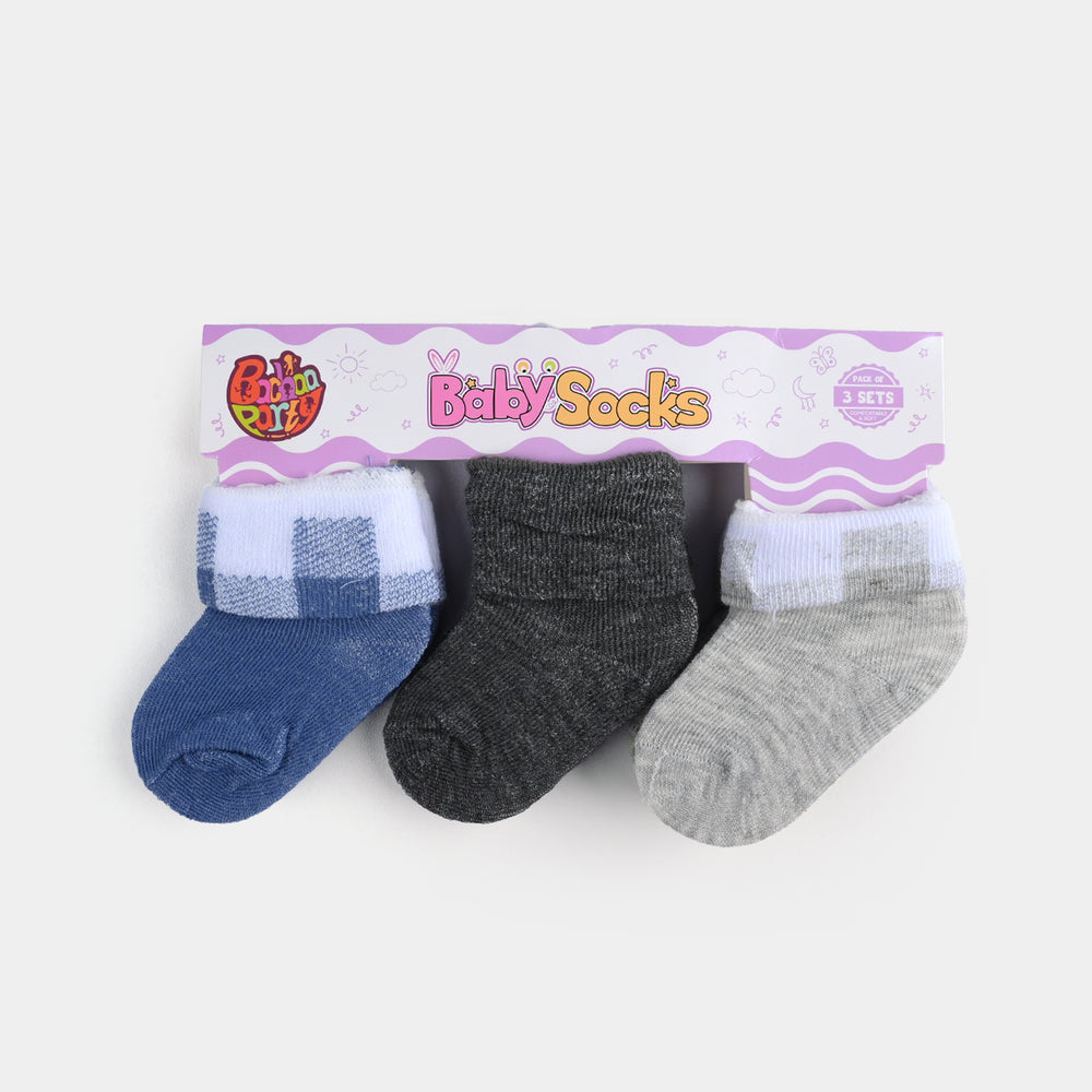 BABY SOCKS PACK OF 3 6-12 |M 21