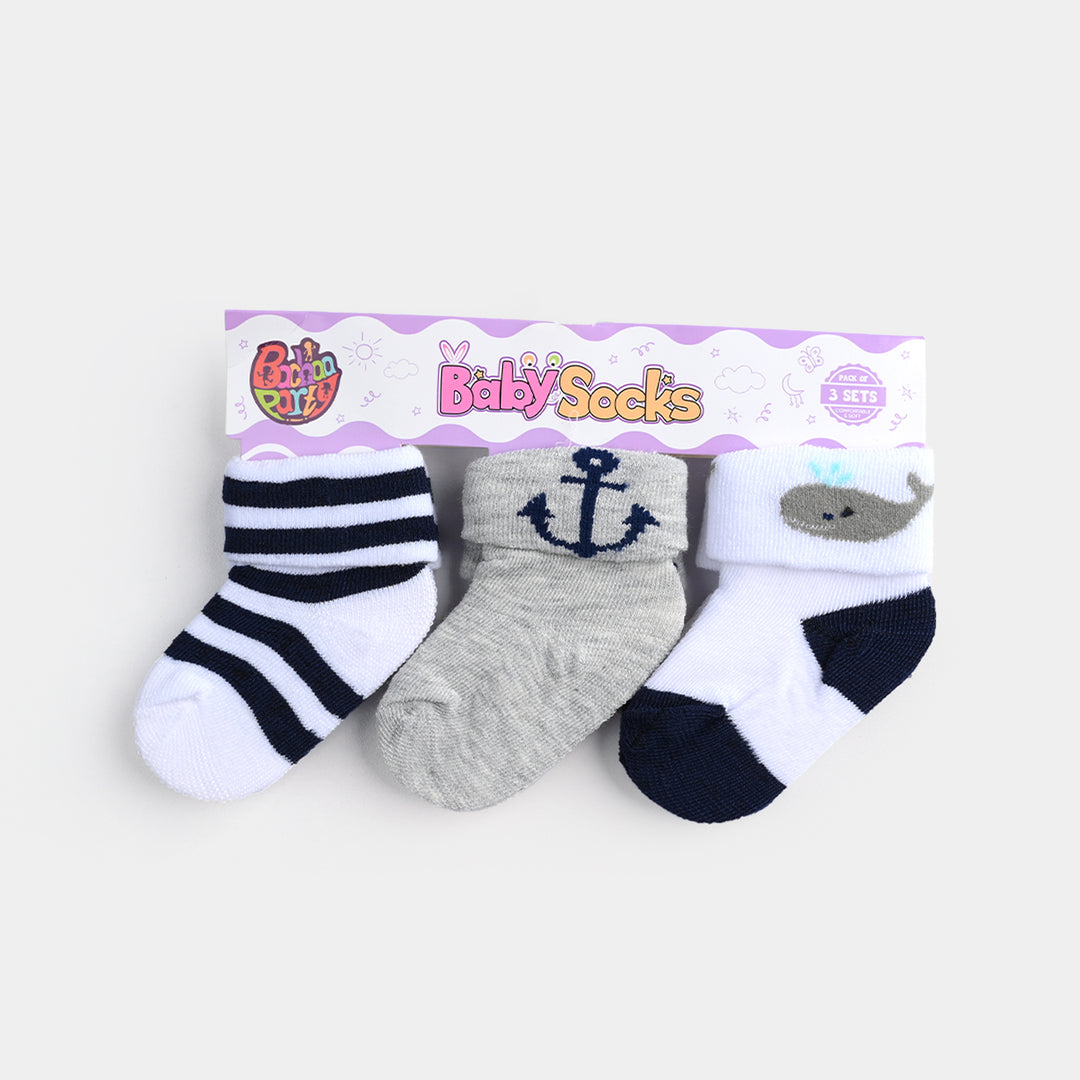 BABY SOCKS PACK OF 3 6-12 |M 25