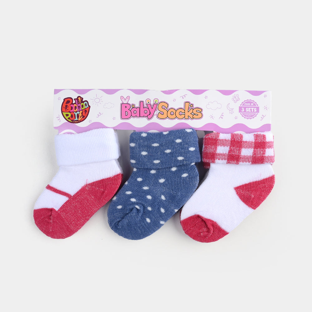 BABY SOCKS PACK OF 3 6-12 |M 35