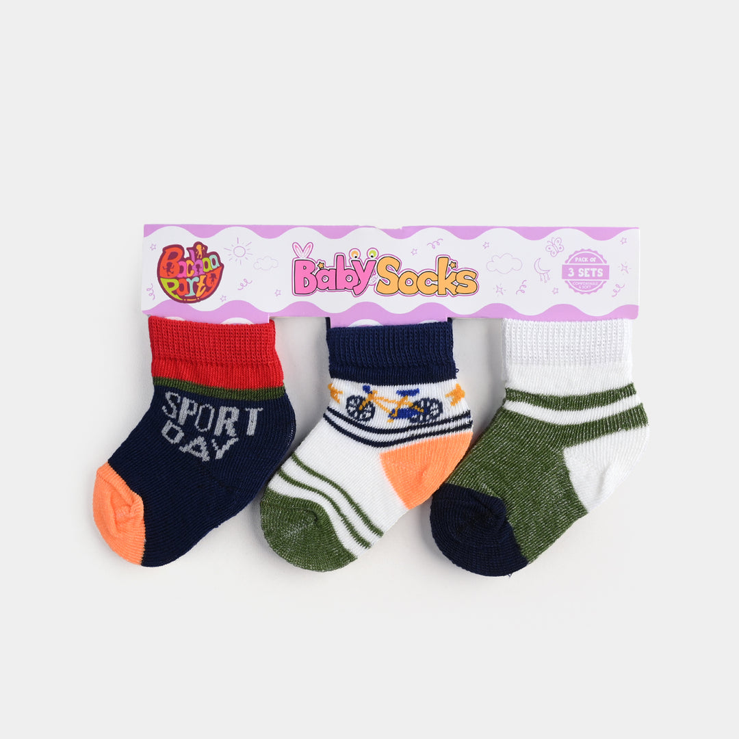 BABY SOCKS PACK OF 3 6-12 |M 38