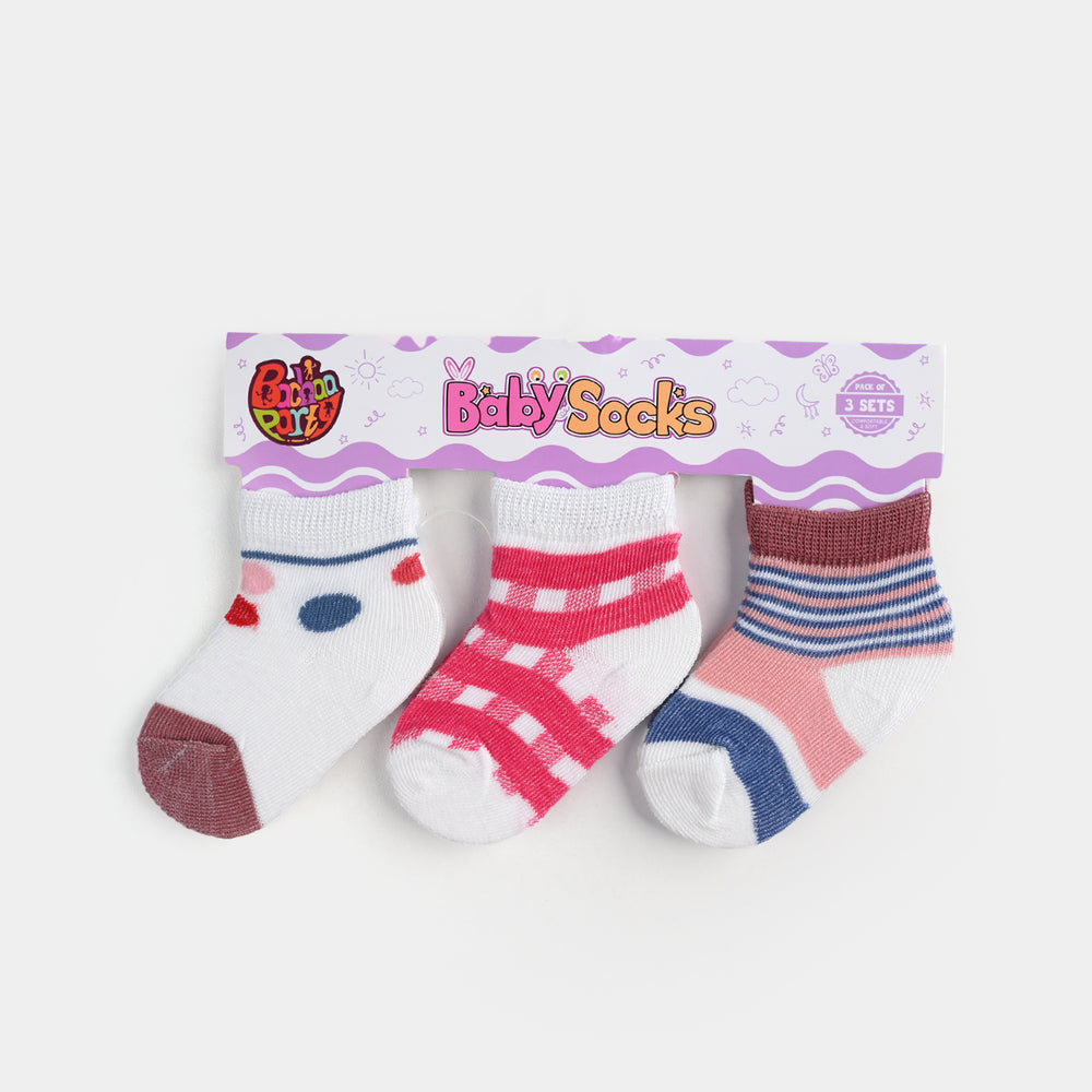 BABY SOCKS PACK OF 3 6-12 |M 42