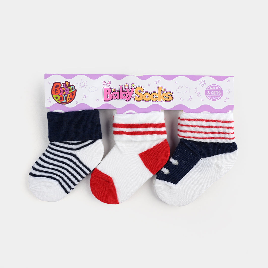BABY SOCKS PACK OF 3 6-12 |M 49