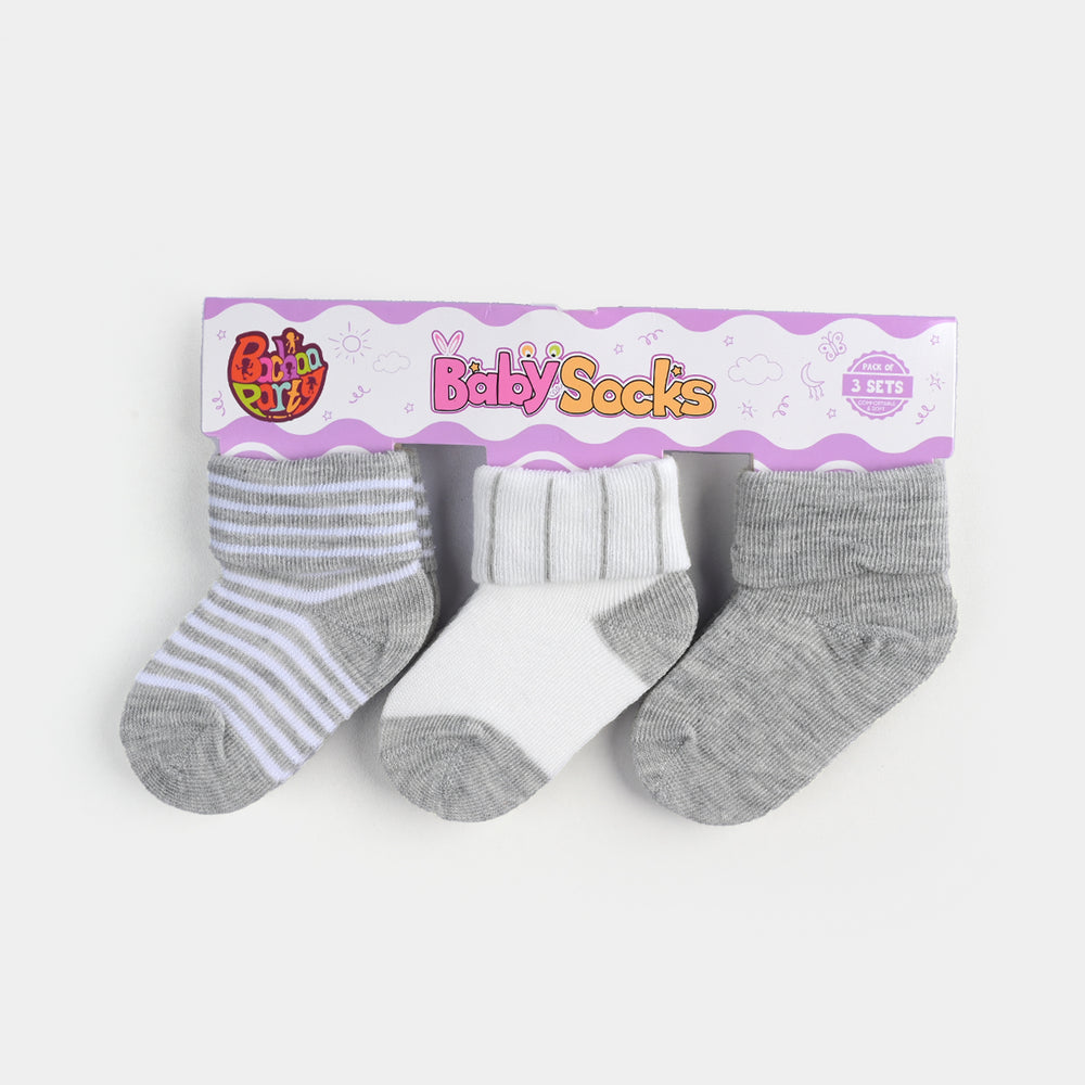 BABY SOCKS PACK OF 3 6-12 |M 53
