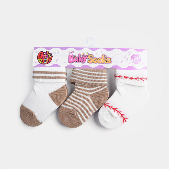 BABY SOCKS PACK OF 3 6-12 |M 57