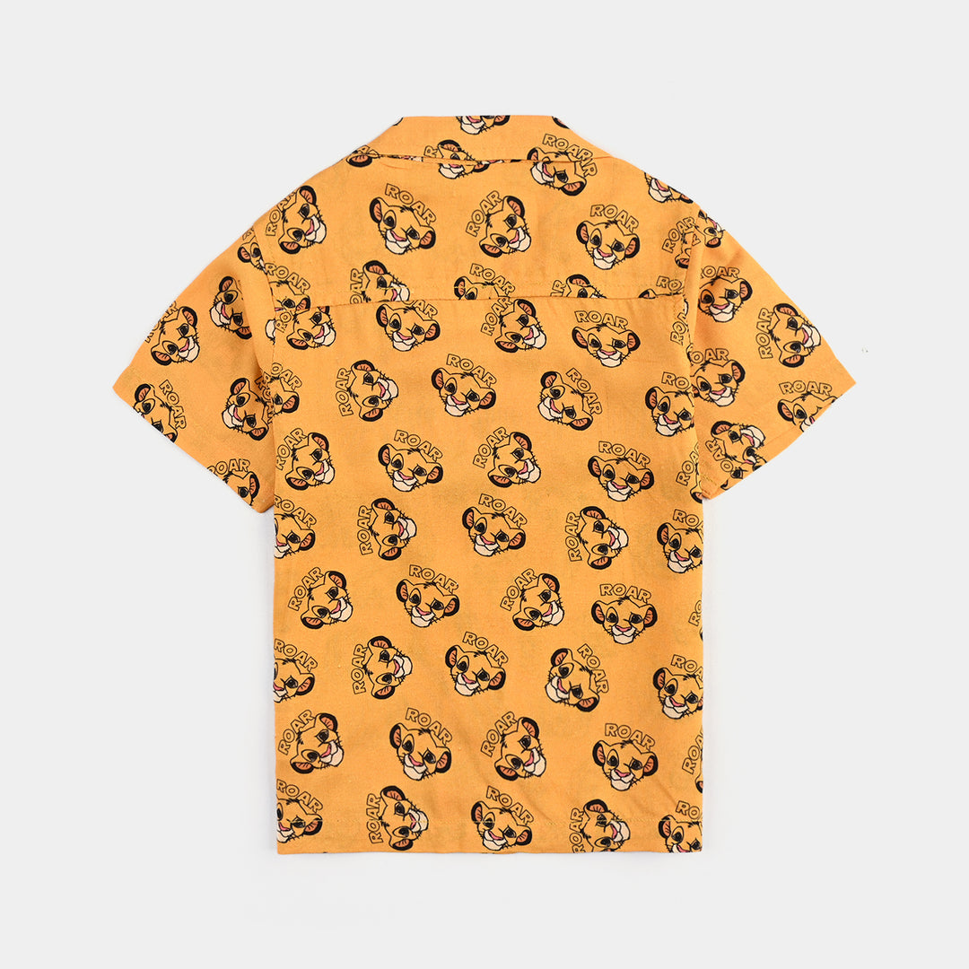 Infant Boys Viscose Nightwear-Mustard