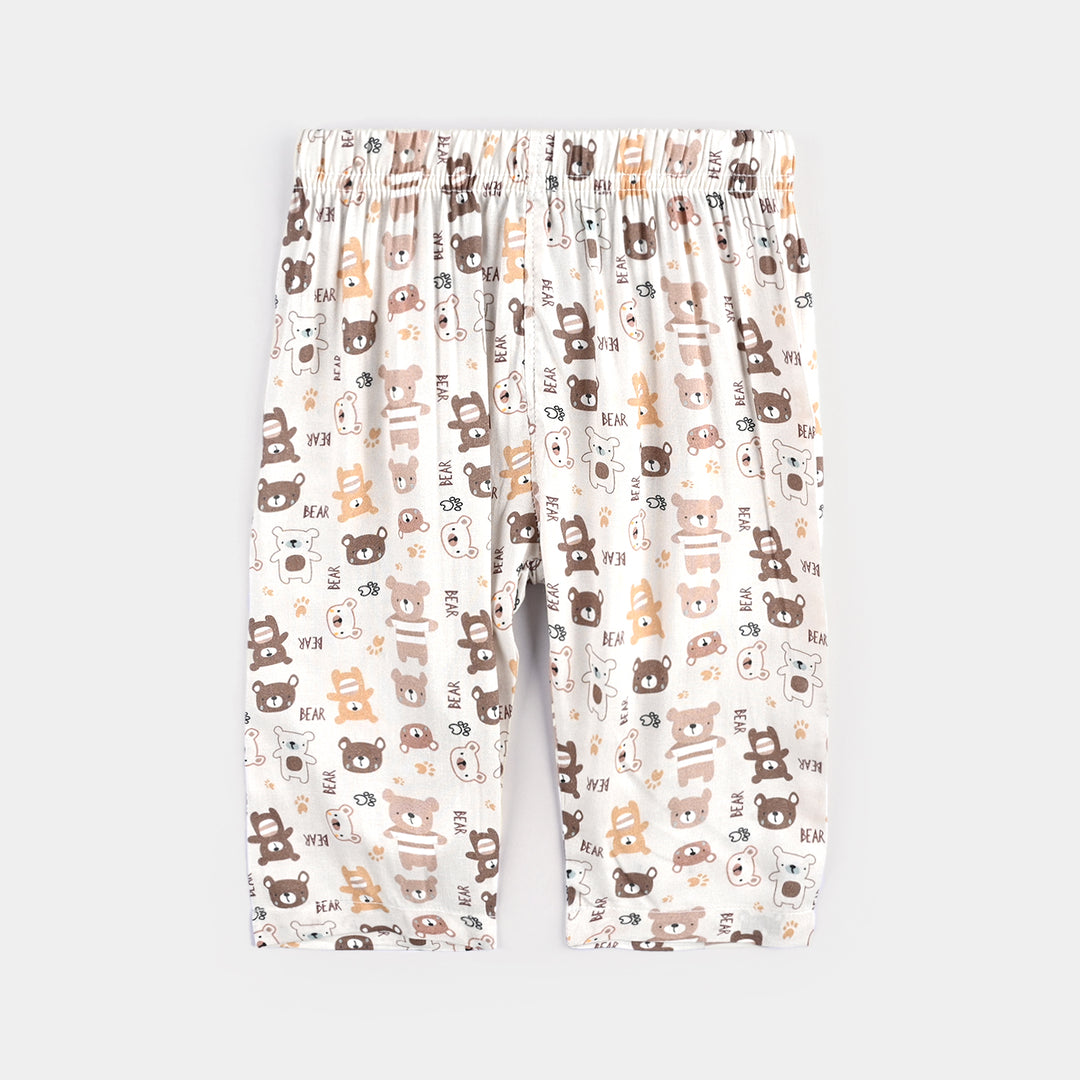 Infant Boys Viscose Nightwear-Bear-Off.White