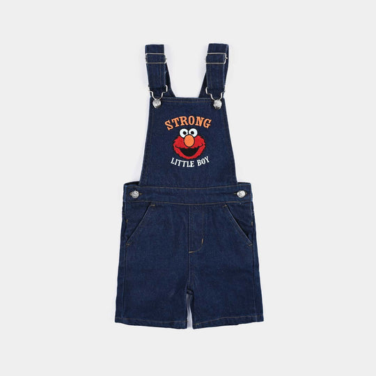 Boys Denim rigid Dangri Little Boy-DARK BLUE