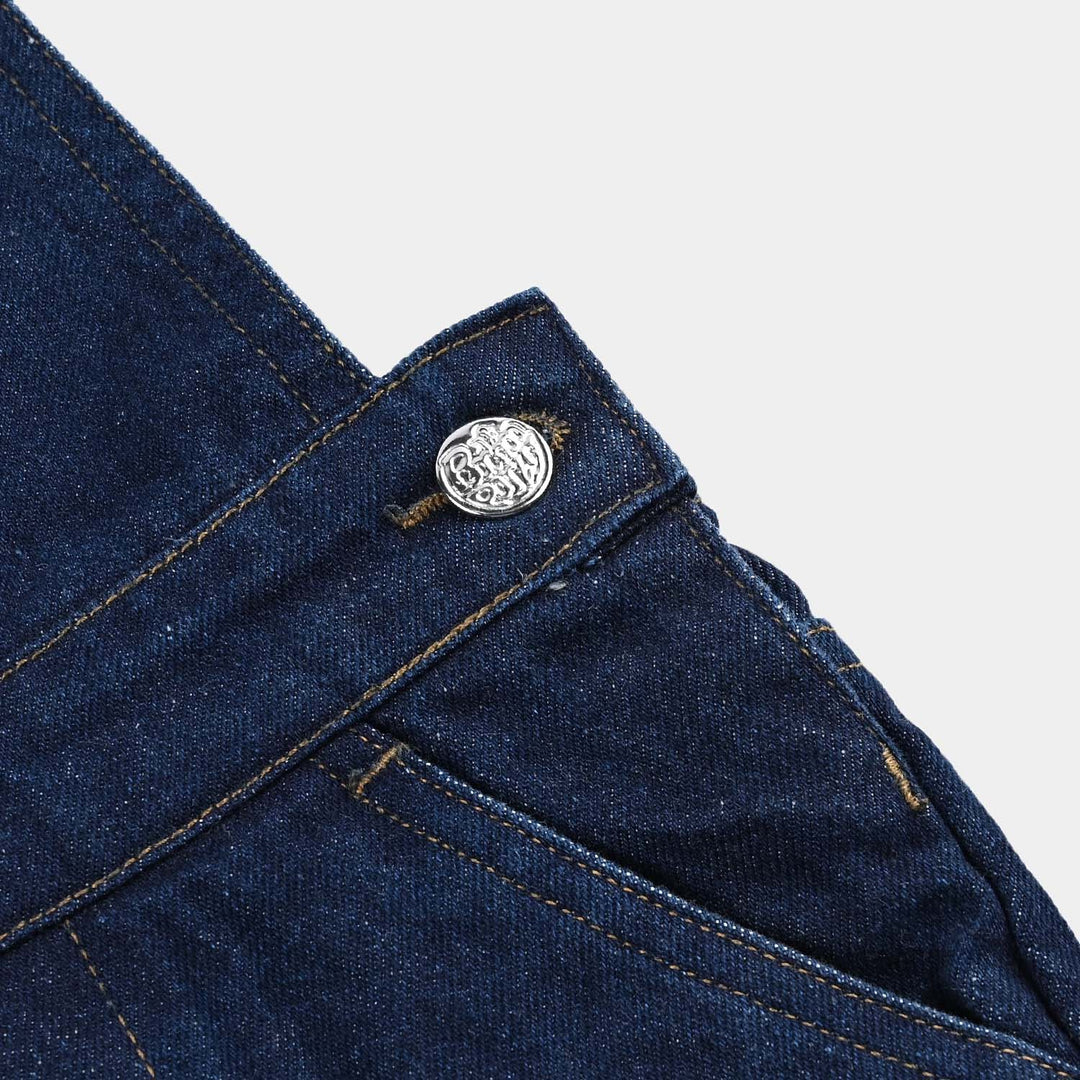 Boys Denim rigid Dangri Little Boy-DARK BLUE