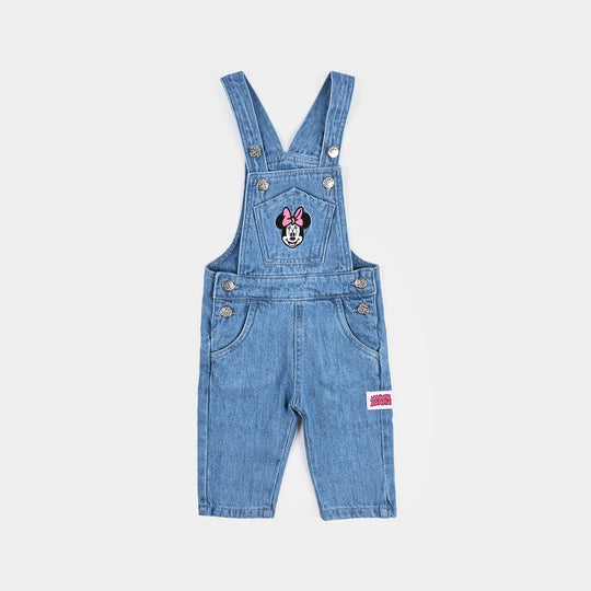 Infant Girls Denim rigid Dangri-Light Blue