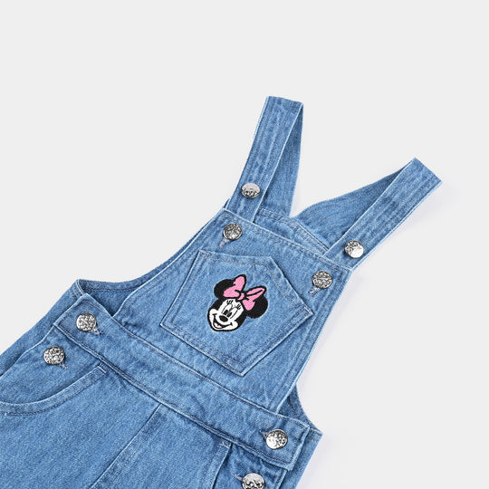 Infant Girls Denim rigid Dangri-Light Blue