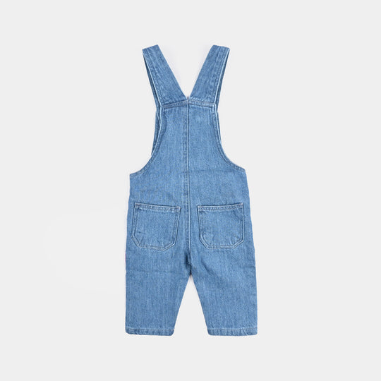 Infant Girls Denim rigid Dangri-Light Blue