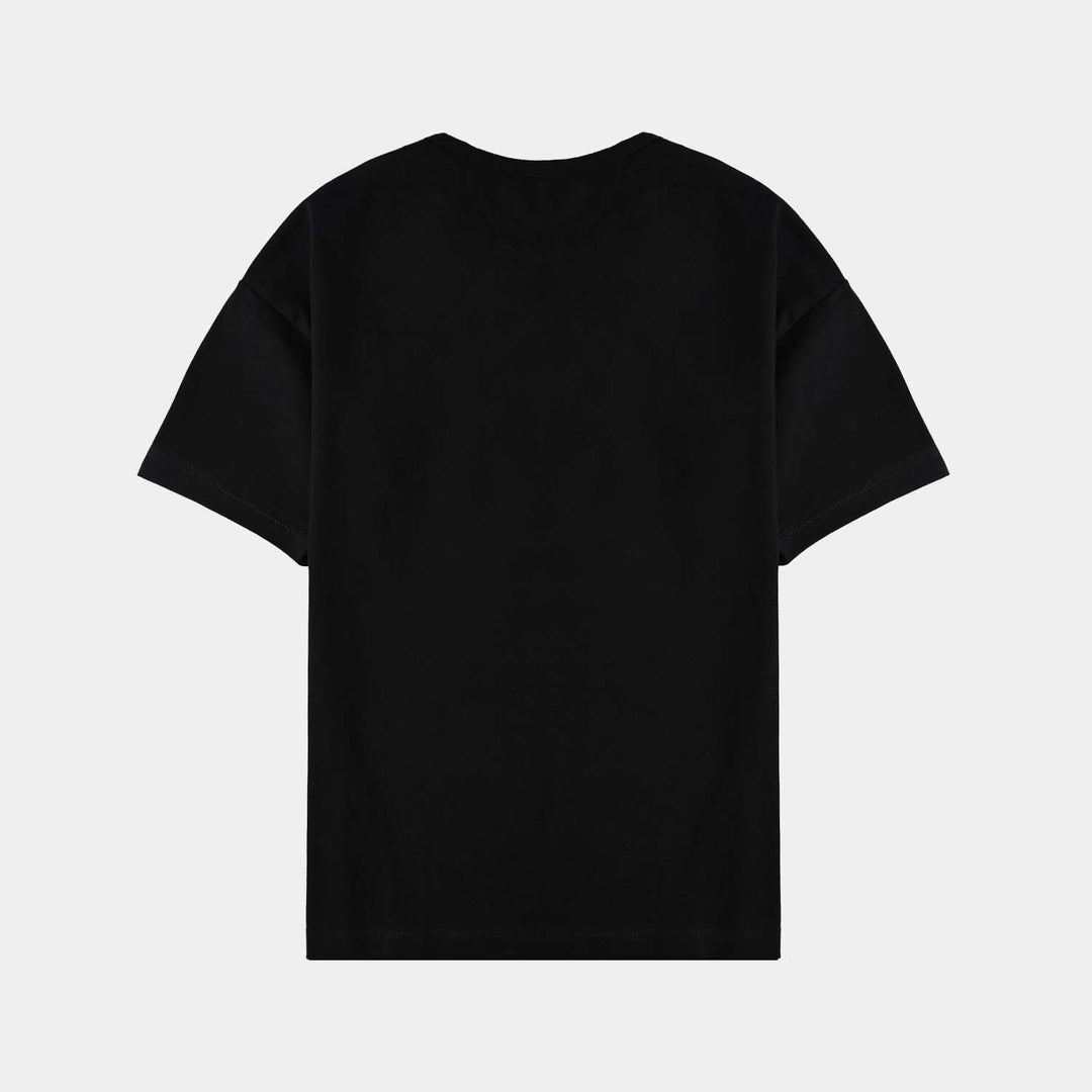 Boys Lycra Jersey T-Shirt H/S Route 86-BLACK