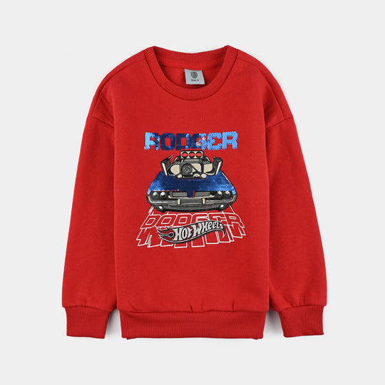 Boys Fleece Sweatshirt Rodger-Red