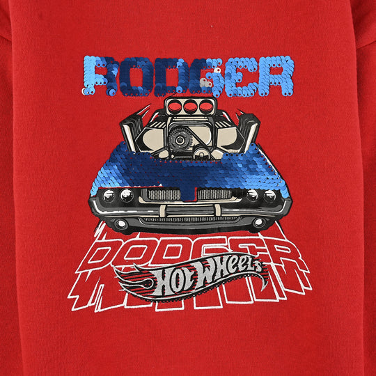 Boys Fleece Sweatshirt Rodger-Red