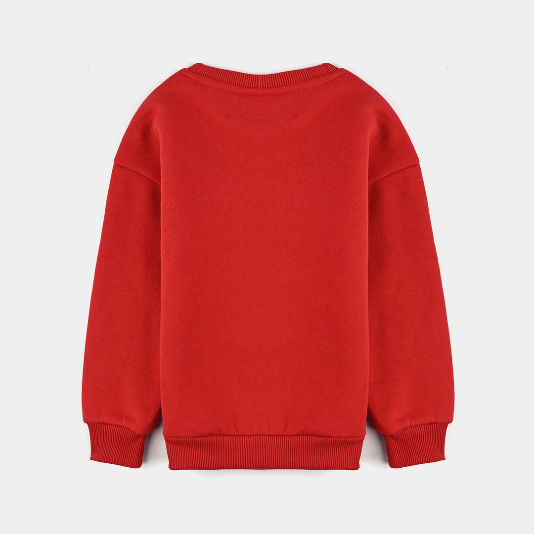 Boys Fleece Sweatshirt Rodger-Red