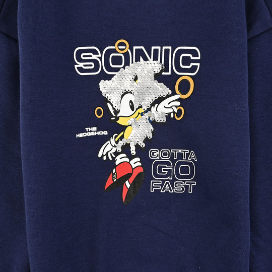 Boys Fleece Sweatshirt Character-Navy Blue