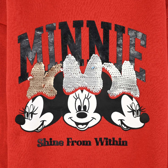 Girls Fleece Sweatshirt Character-RED