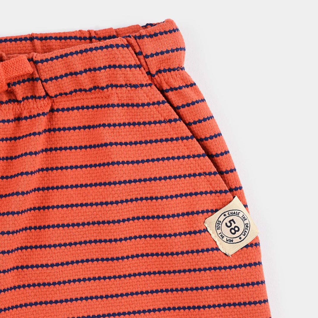 Boys Jacquard Jersey Short Chase The Dream-ORANGE