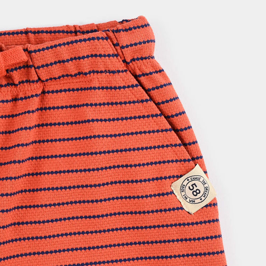 Boys Jacquard Jersey Short Chase The Dream-ORANGE