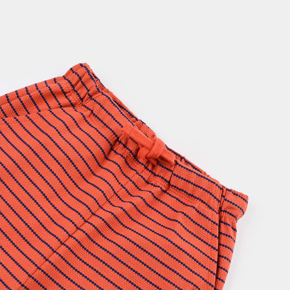 Boys Jacquard Jersey Short Chase The Dream-ORANGE