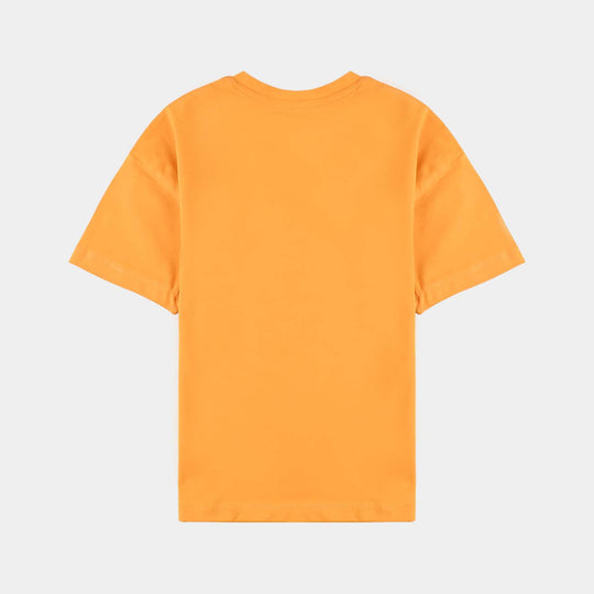 Boys Lycra Jersey T-Shirt Basic-Mustard