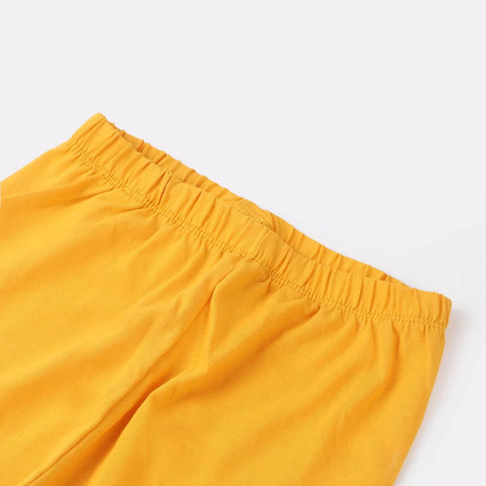 Girls Lycra Jersey Tights Basic-Citrus