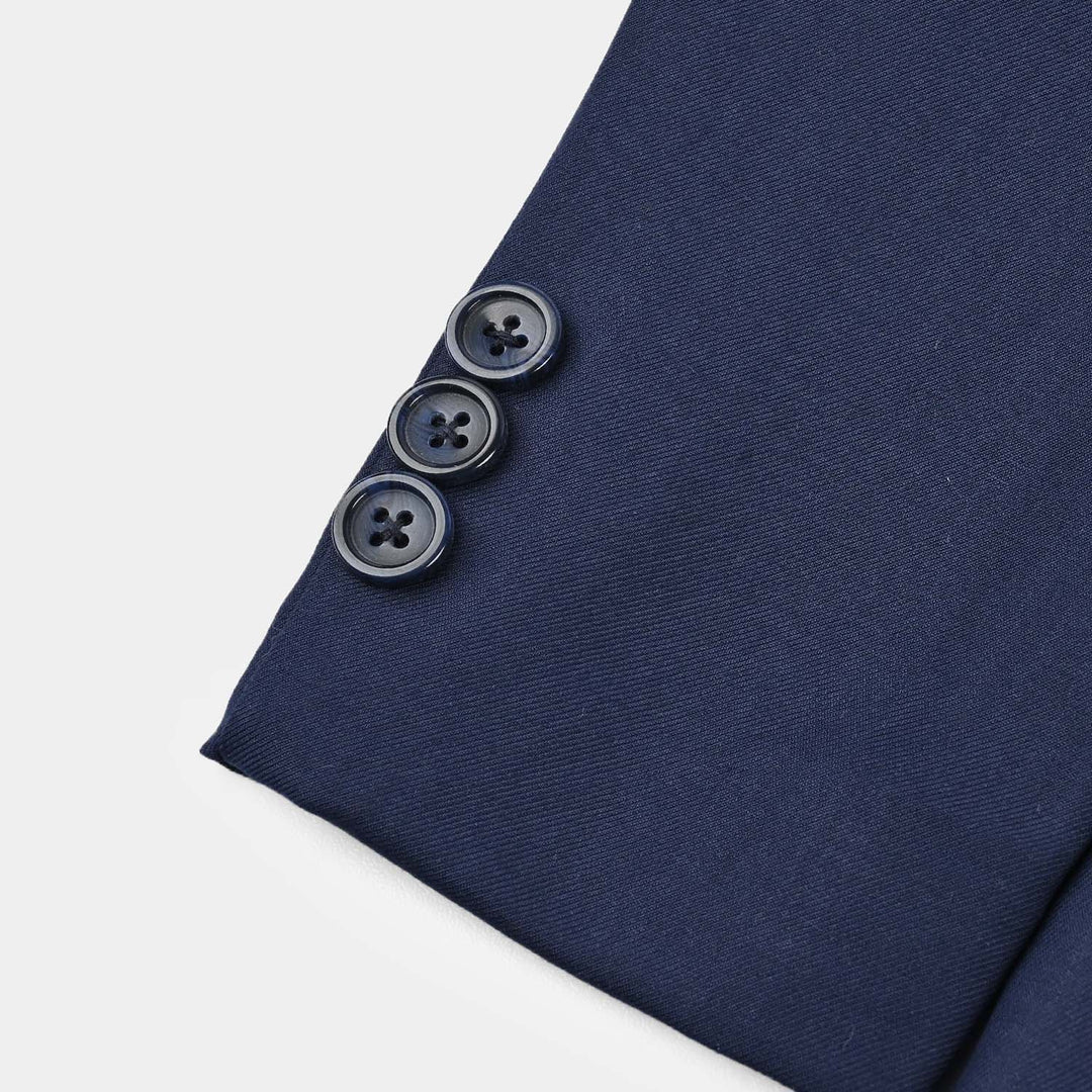Boys Cotton Twill 3 Piece suit - Royal Blue