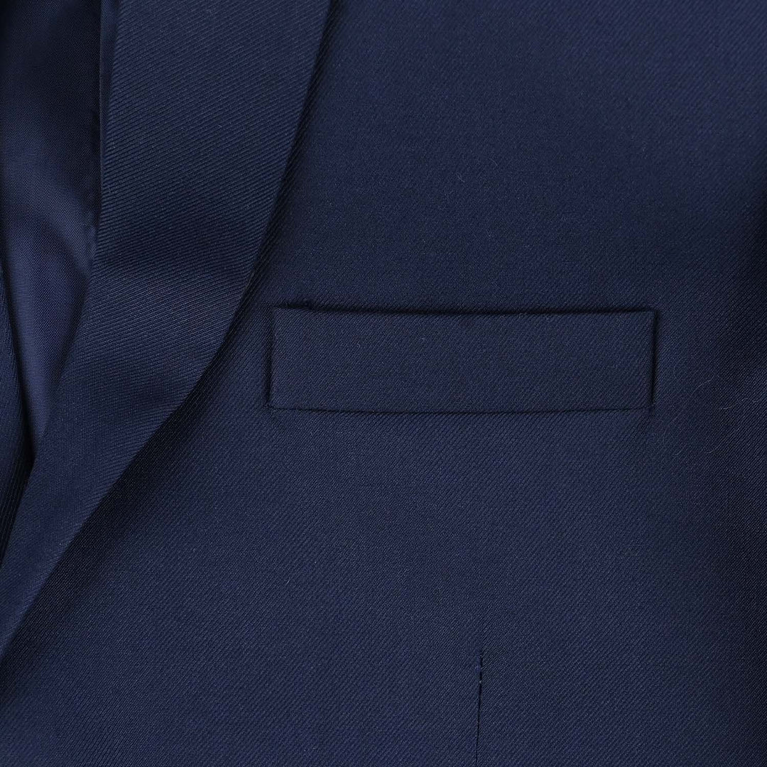 Boys Cotton Twill 3 Piece suit - Royal Blue