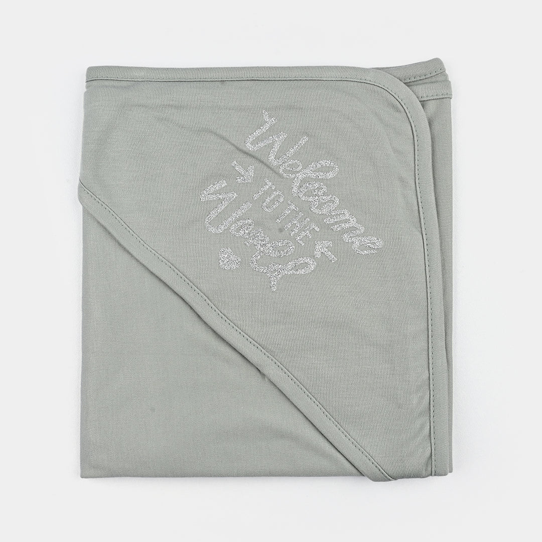 BABY WRAPPING SHEET | WELCOME TO THE WORLD-GREEN 1871