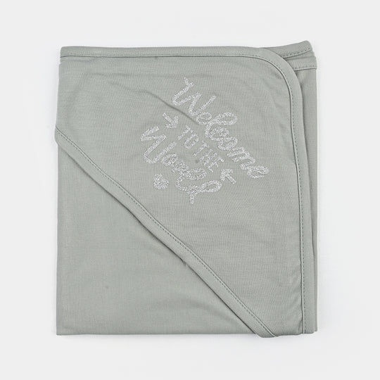 BABY WRAPPING SHEET | WELCOME TO THE WORLD-GREEN 1871